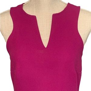 Charlee Womens Shift Dress Work Wear Purple Size M